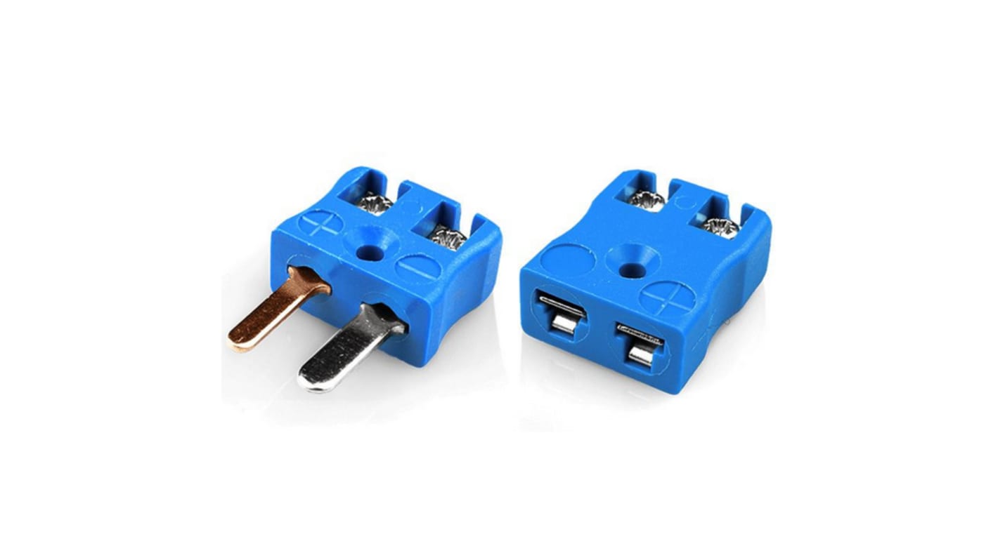 RS PRO, Miniature Thermocouple Connector for Use with Thermocouple, 4mm Probe, ANSI, RoHS Compliant Standard