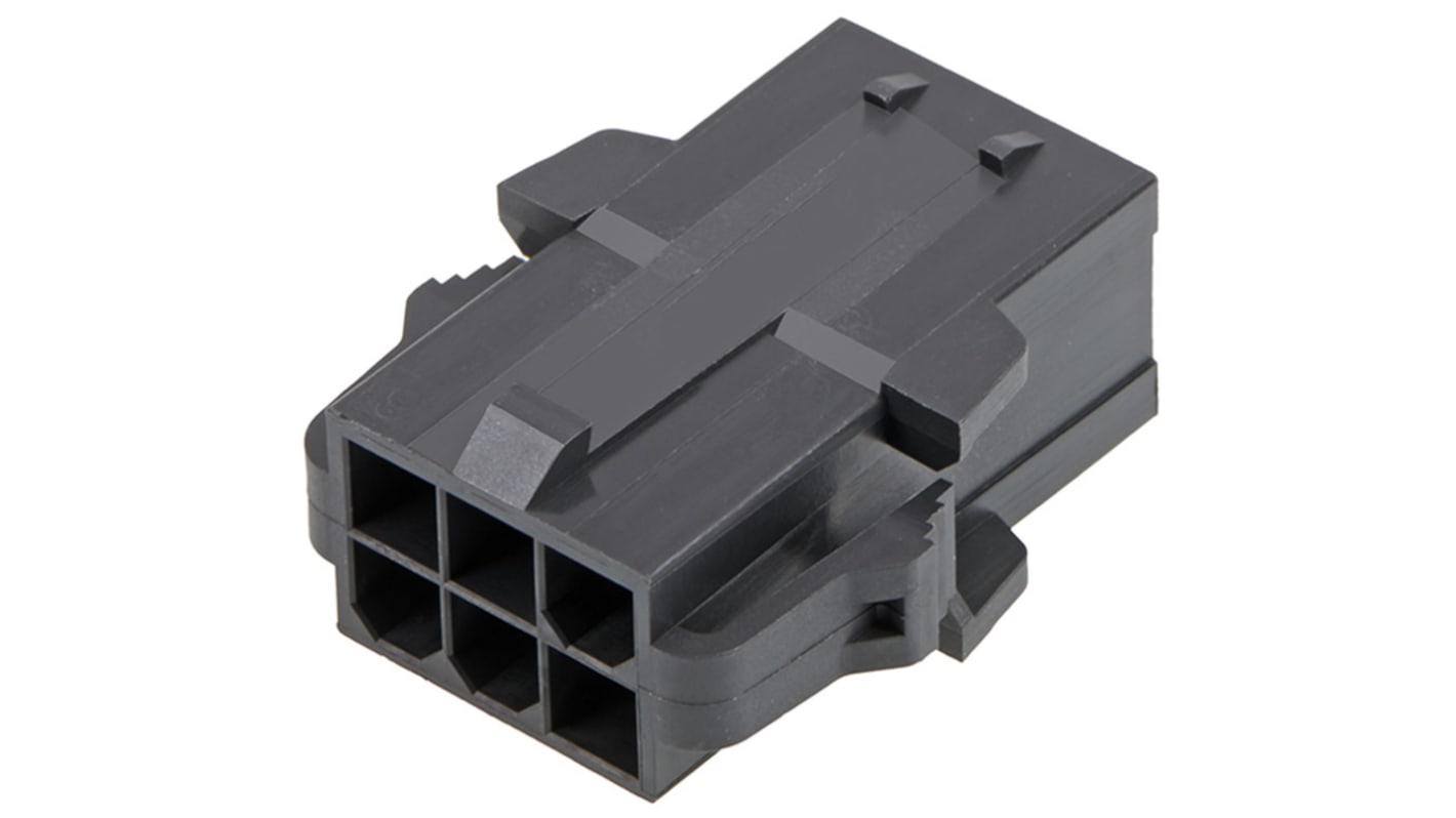 Conector con contactos de crimpado Molex 172767-3014 14 contactos, 39 x 12.3mm, Negro