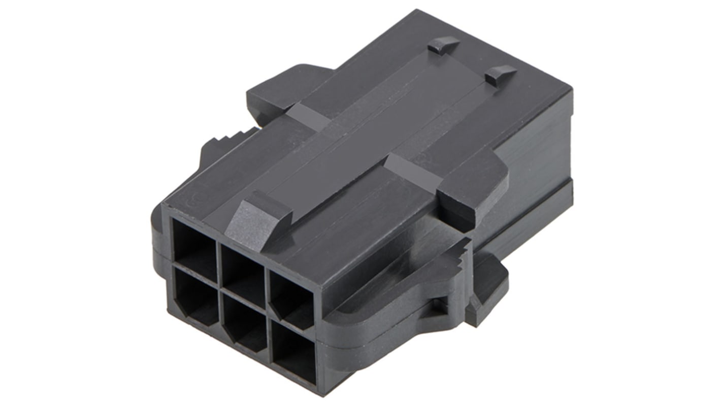 Conector con contactos de crimpado Molex 172767-3016 16 contactos, 43.2 x 12.3mm, Negro