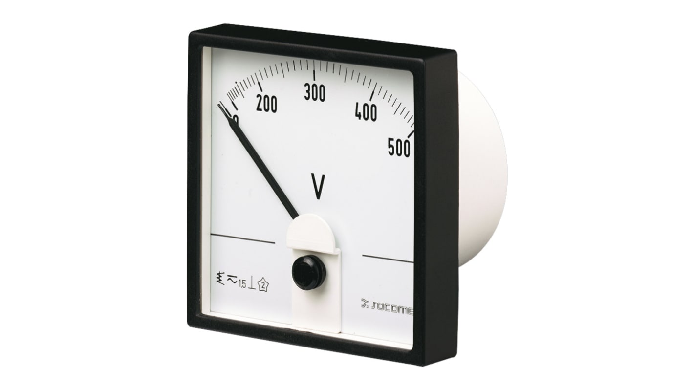 Socomec 192G Analoges Voltmeter AC Analog-Anzeige, 102mm, 96mm