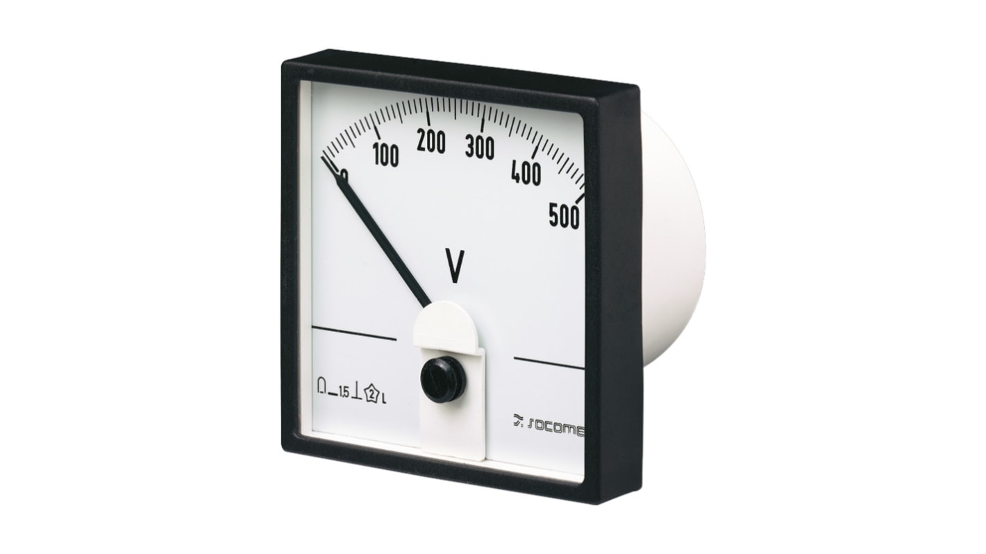 Socomec 192G Series Analogue Voltmeter DC, Analogue Display