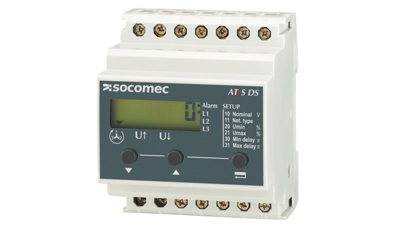 Socomec Voltage Monitoring Relay, 1 Phase