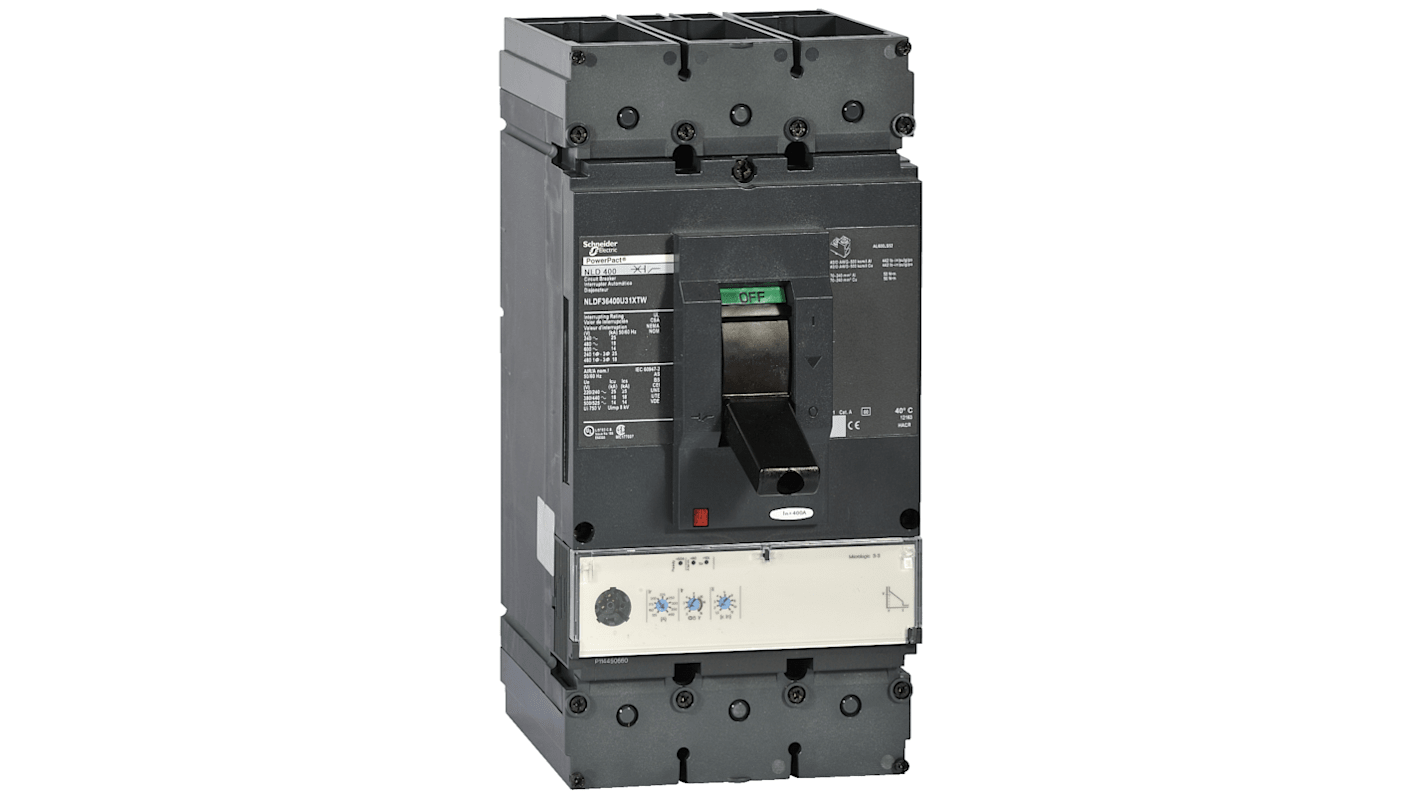 Schneider Electric, PowerPact MCCB Molded Case Circuit Breaker 3P 400A