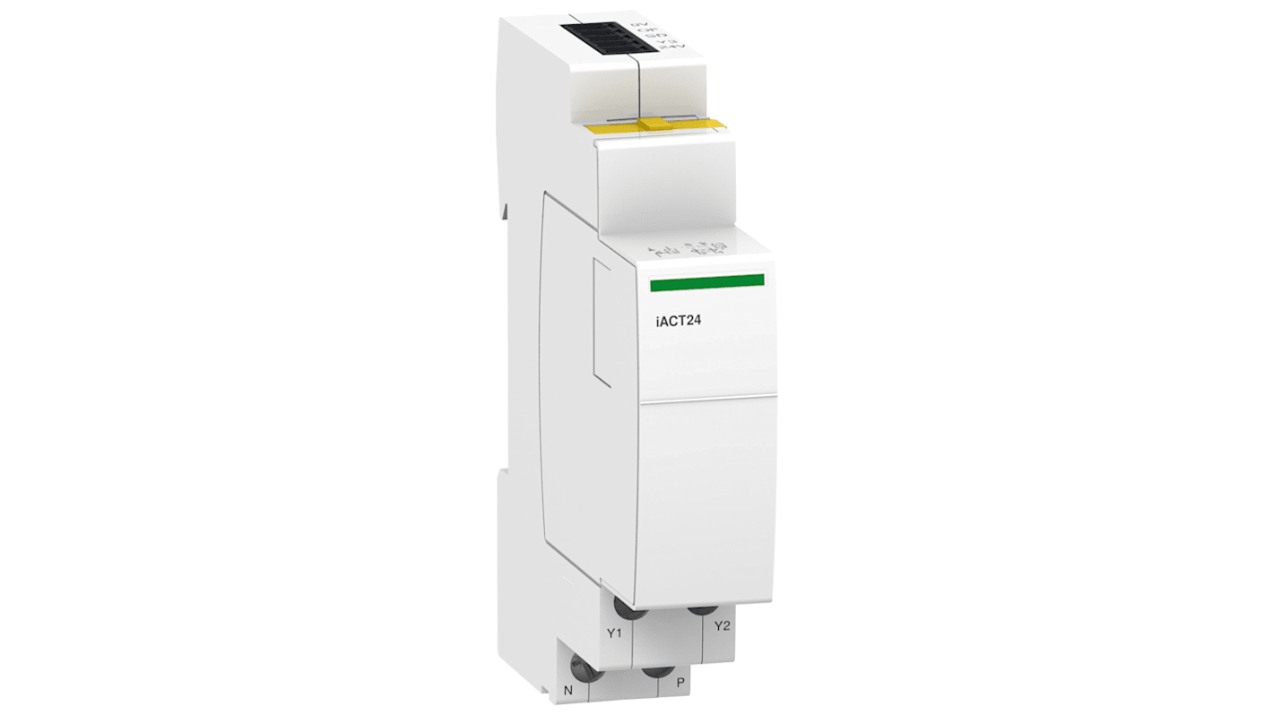 Contatto ausiliario Schneider Electric, 1 N/A, per guida DIN, serie Iact24