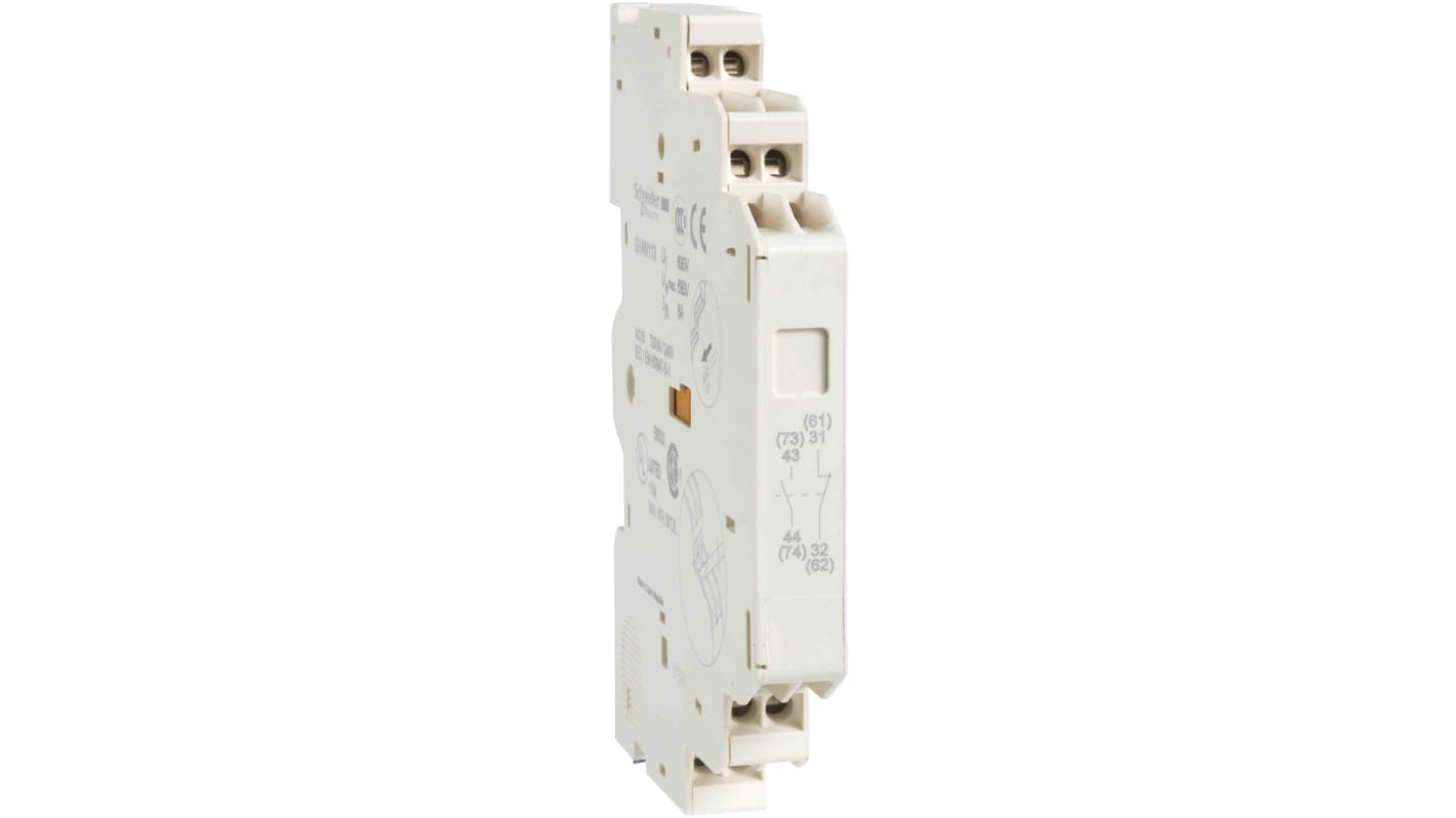 Blocco di contatti ausiliari Schneider Electric, 1 N/C + 1 N/A, serie Gvan