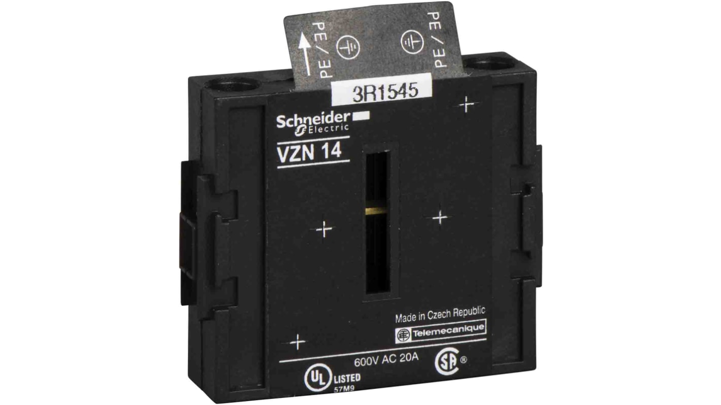 Schneider Electric, VZN14, コントロールユニット 追加アースブロック Vn12 、 Vn-20