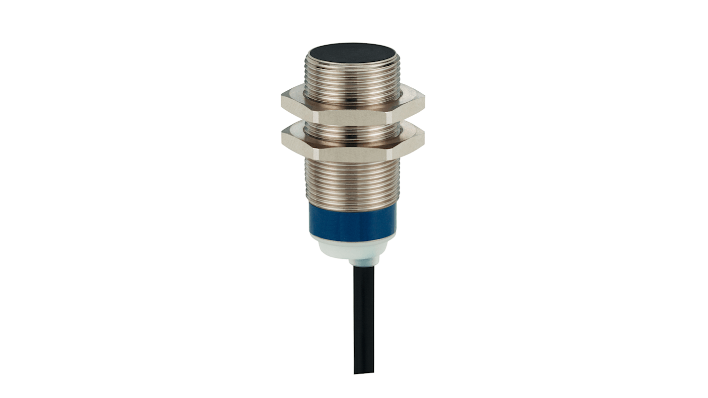 Telemecanique Sensors Inductive Barrel-Style Proximity Sensor, M18 x 1, 8 mm Detection, NPN Output, 12 → 24 V,