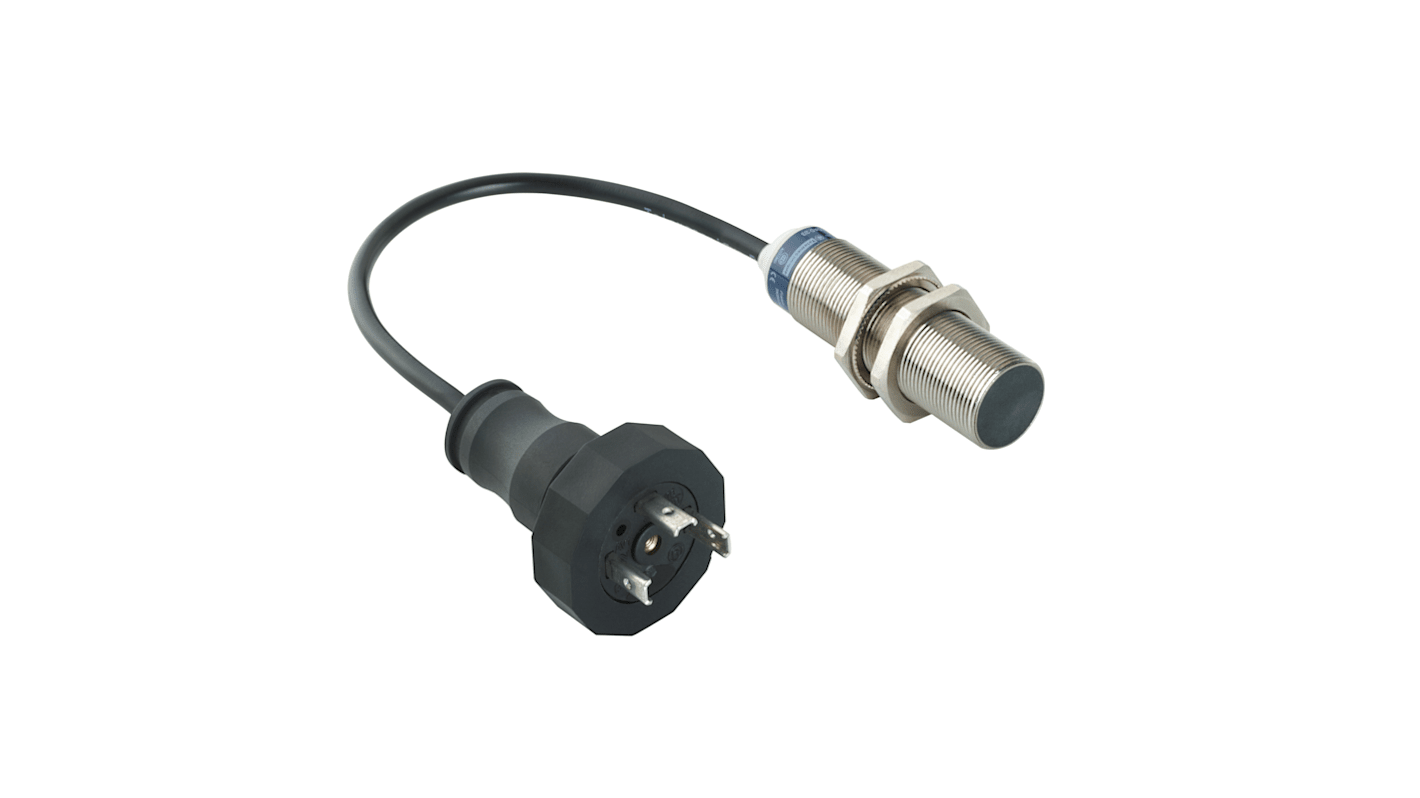 Sensor de proximidad Telemecanique Sensors, M18 x 1, alcance 8 mm, salida Discretos, 24 → 240 V., IP68, IP69K