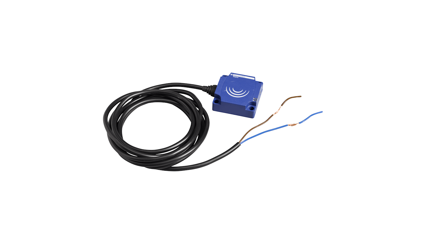 Telemecanique Sensors Inductive Block-Style Proximity Sensor, 25 mm Detection, Discrete Output, 24 → 240 V, IP68