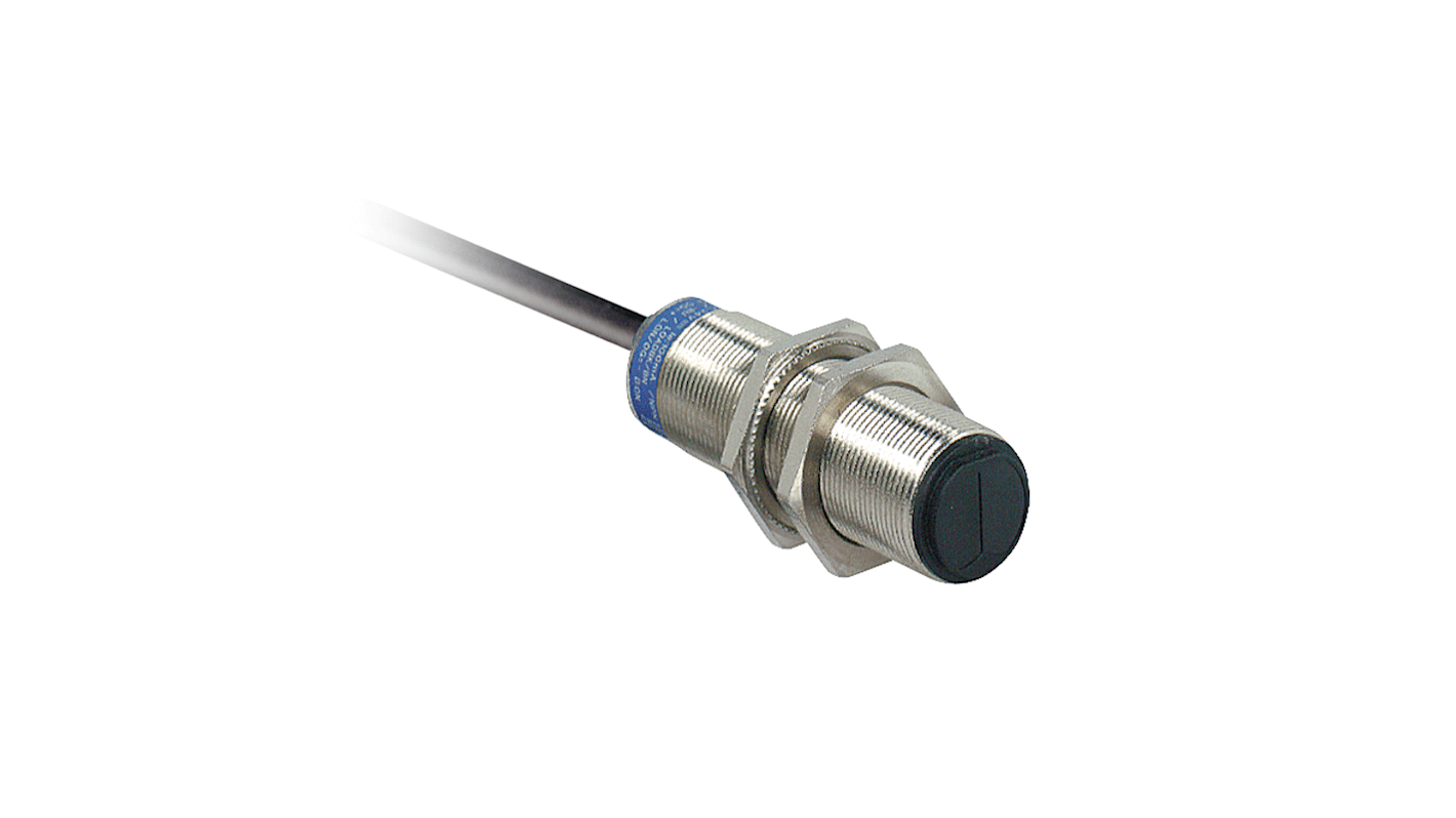 Telemecanique Sensors Through Beam Photoelectric Sensor, Barrel Sensor, 15 m Detection Range