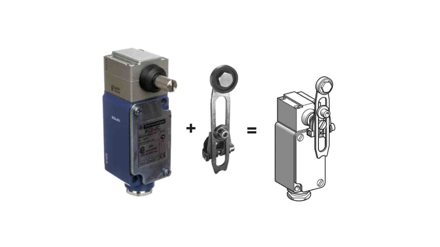 Interrupteur de fin de course Telemecanique Sensors, Levier à galet, 1RT, 10A, 500V