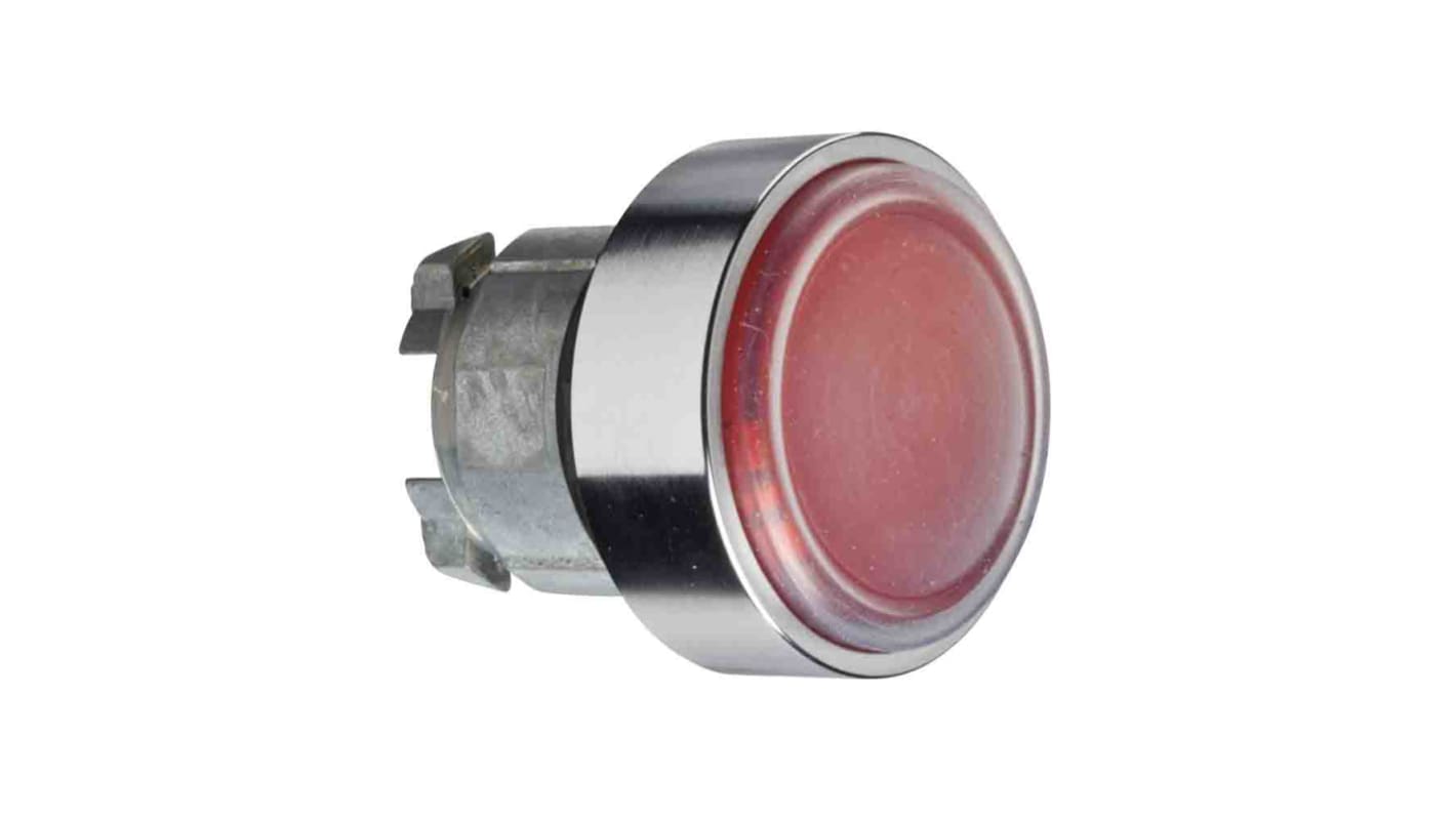 Tête de bouton poussoir Schneider Electric, Harmony XB4 Rouge, Ø découpe 22mm, Momentané