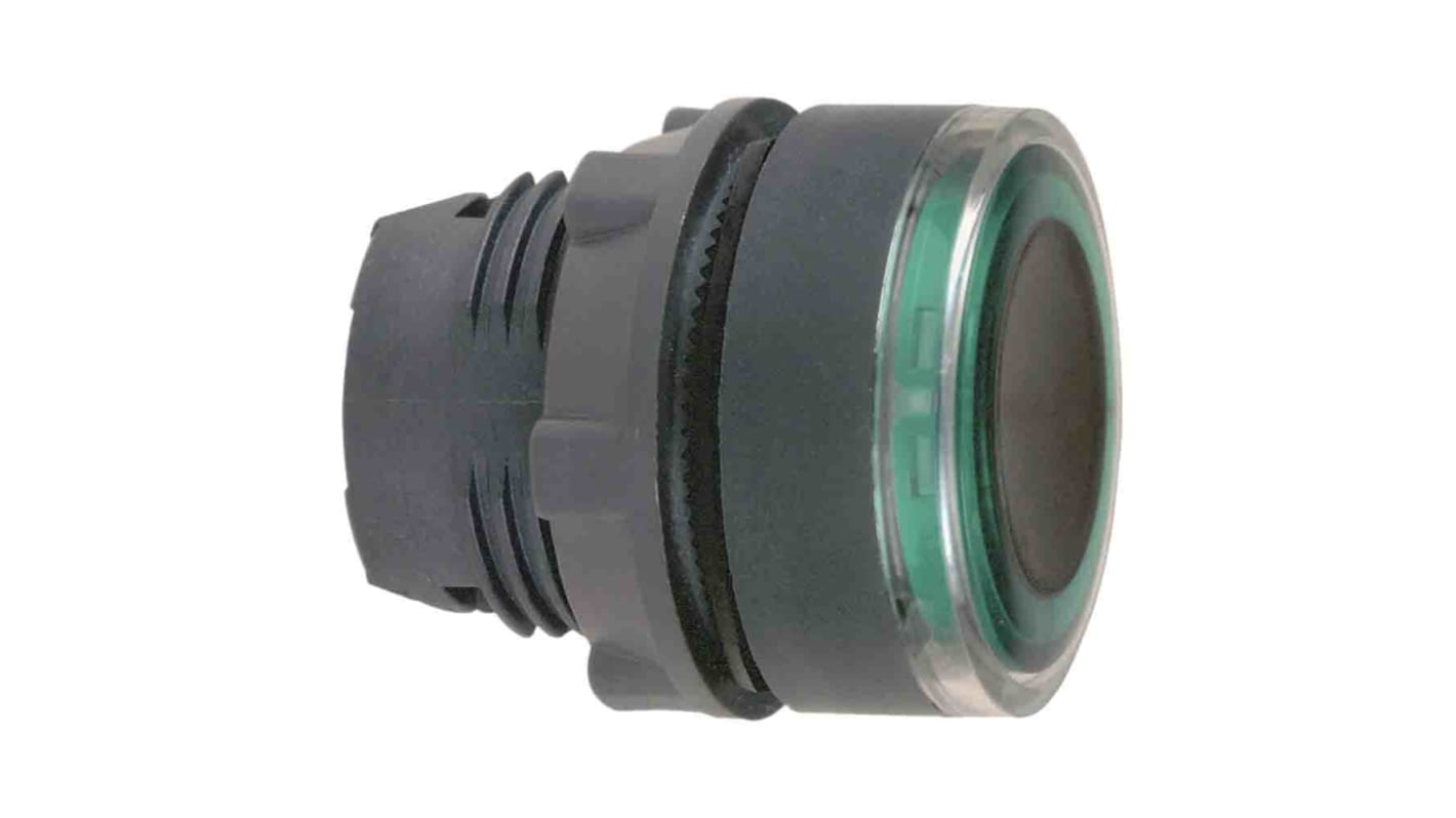 Schneider Electric Harmony XB5 Series Green Momentary Push Button Head, 22mm Cutout