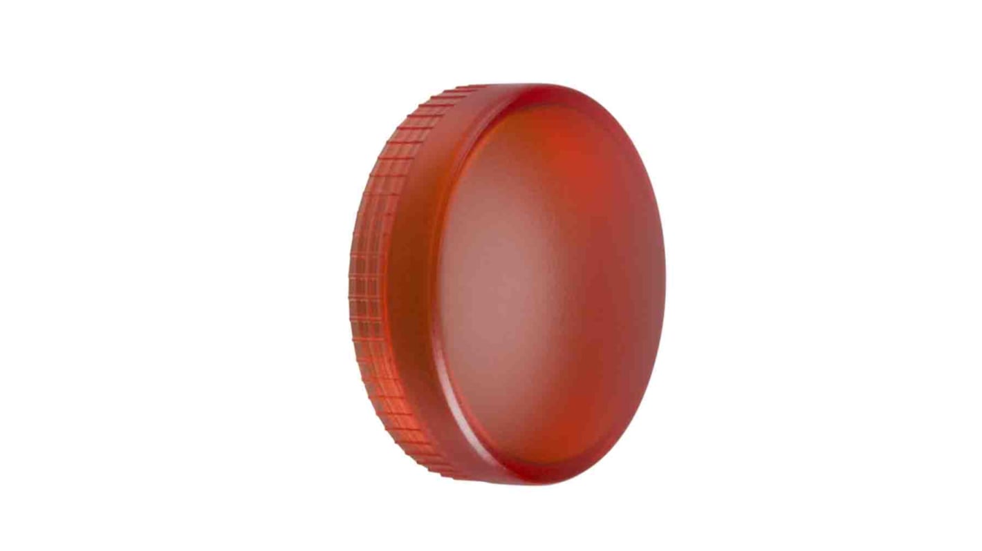 Panel Mount Indicator Lens Round Style, Red, 22mm diameter