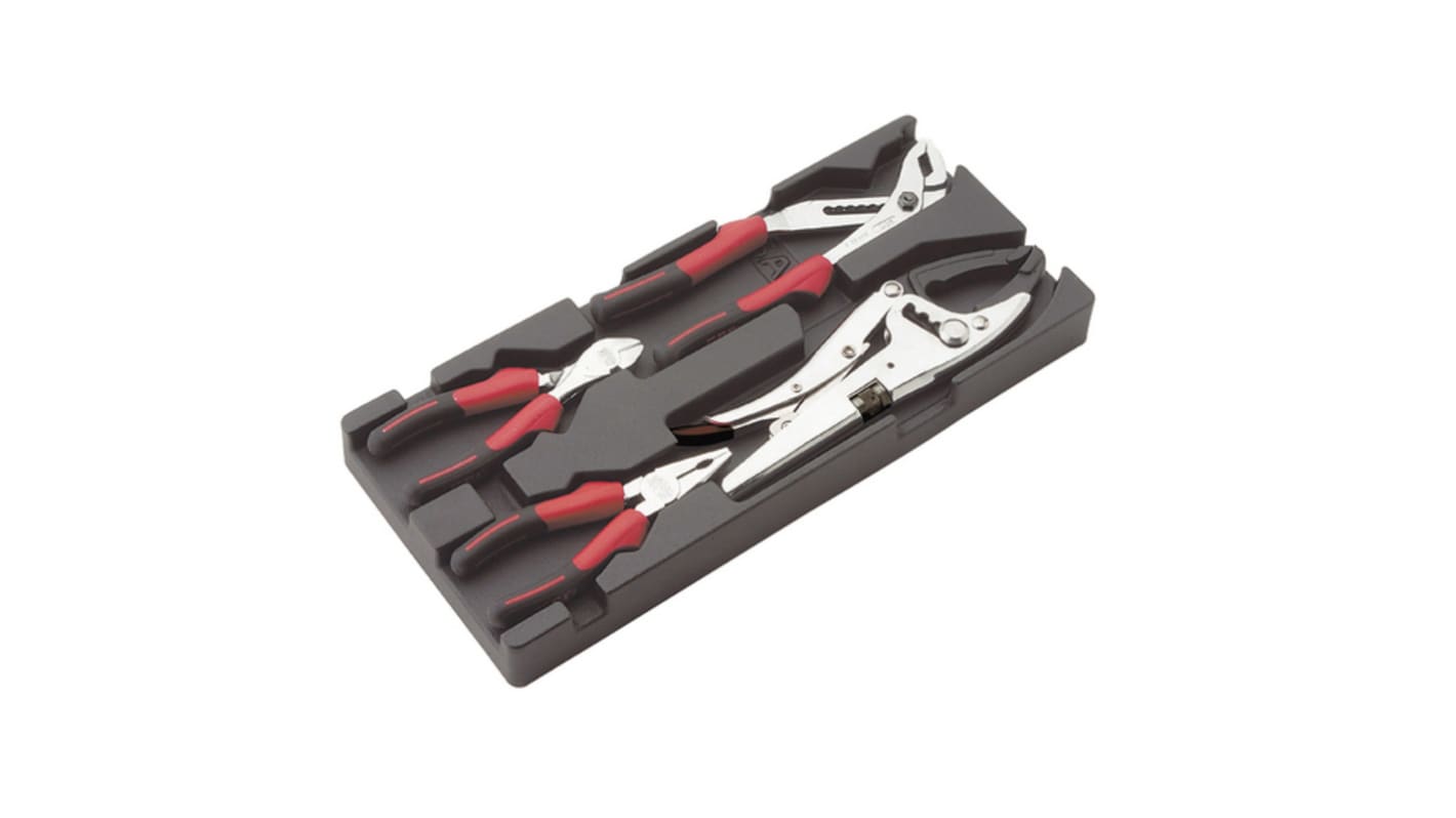 SAM 4-Piece Plier Set, Bent, Straight Tip