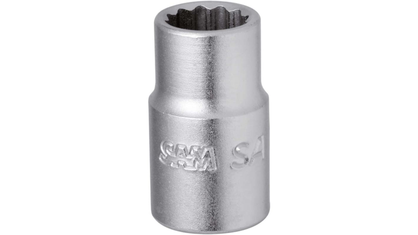 SAM 1/4 in Drive 11mm Standard Socket, 6 point, 16 mm Overall Length