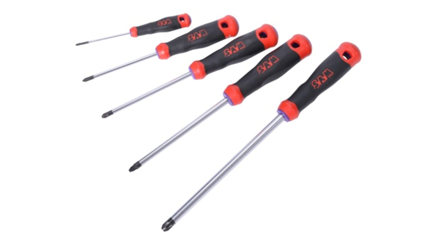 SAM Pozidriv Screwdriver Set, 5-Piece