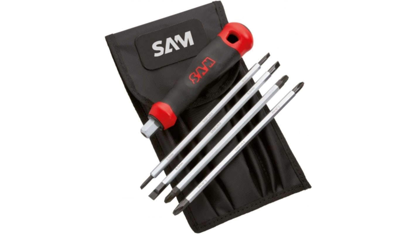 SAM Interchangeable Screwdriver Set, 5-Piece