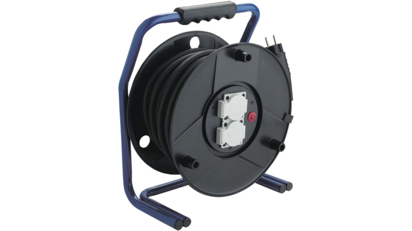 SAM 25m 4 Socket Cable Reel, 230 V, IP44