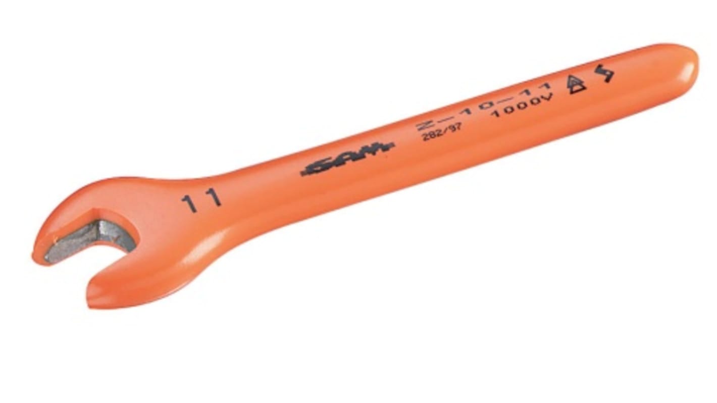 SAM Open Ended Spanner, 12mm, Metric, 130 mm Overall, VDE/1000V