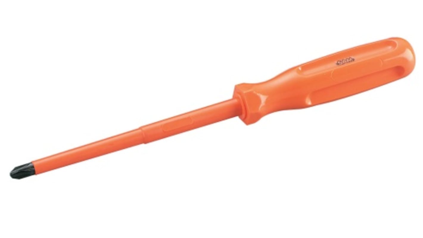 SAM Phillips Insulated Screwdriver, PH2 Tip, 125 mm Blade, VDE/1000V, 235 mm Overall