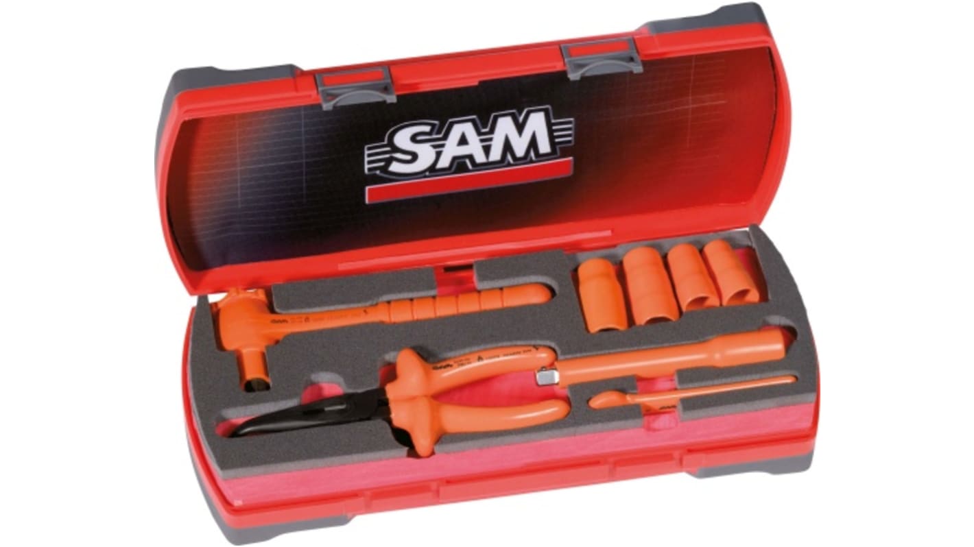 Kit di utensili per Settore automobilistico SAM, 8 pezzi, isolati VDE/1000V