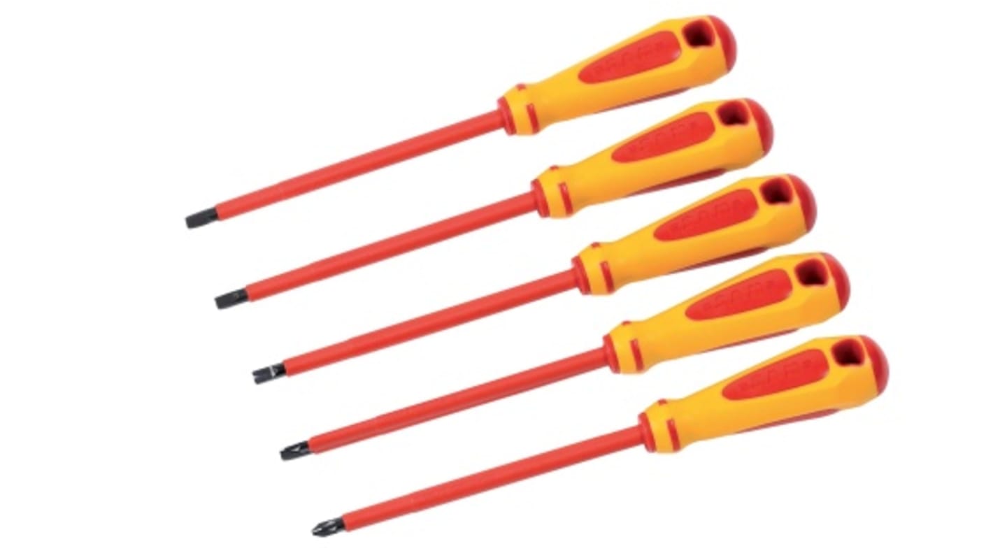 SAM Phillips; Pozidriv Insulated Screwdriver Set, 4-Piece