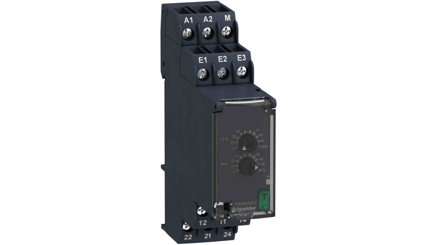 RM22JA21MR Schneider Electric Current Monitoring Relay, 1 Phase, DPDT