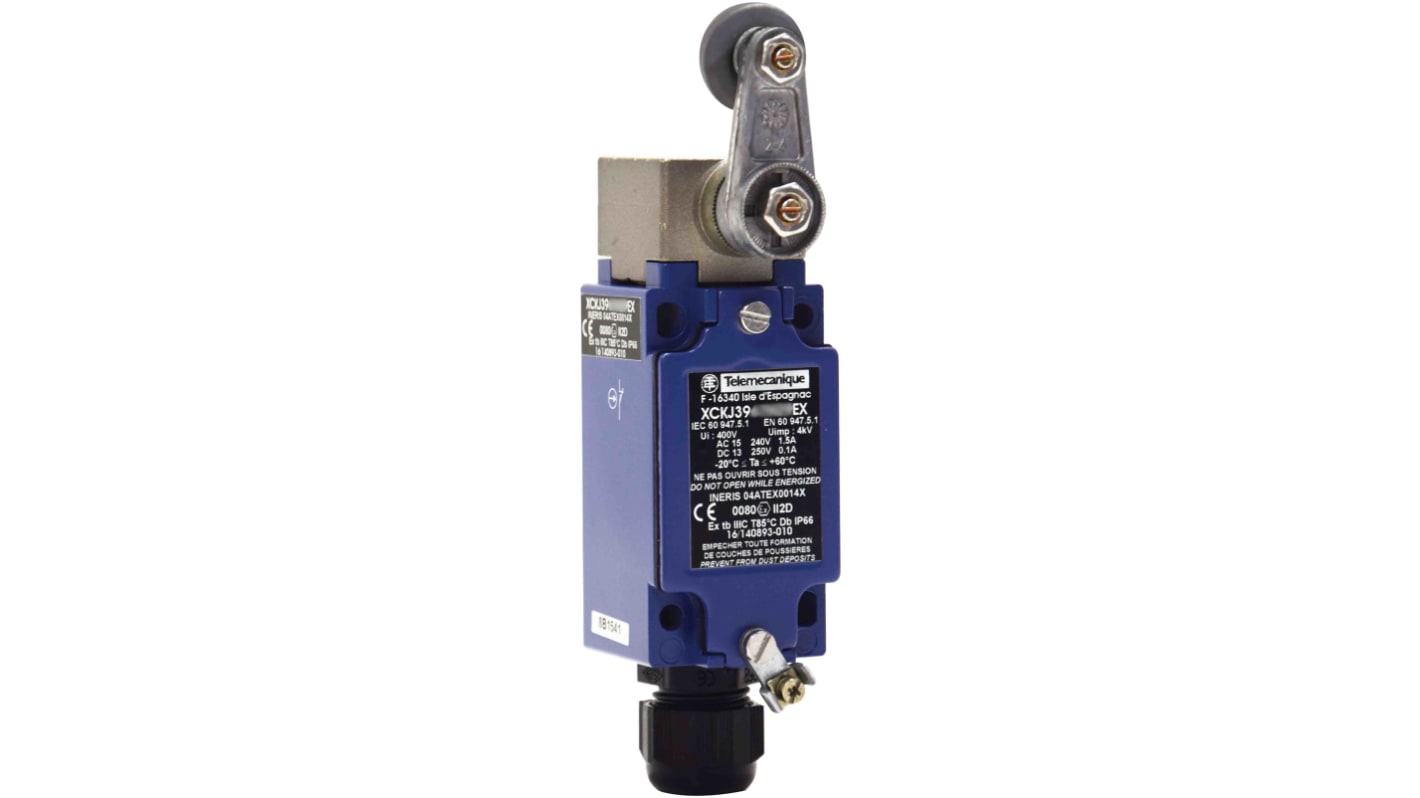 Telemecanique Sensors Roller Limit Switch, 2NC/1NO, IP66, IP67, Plastic Housing, 6A Max