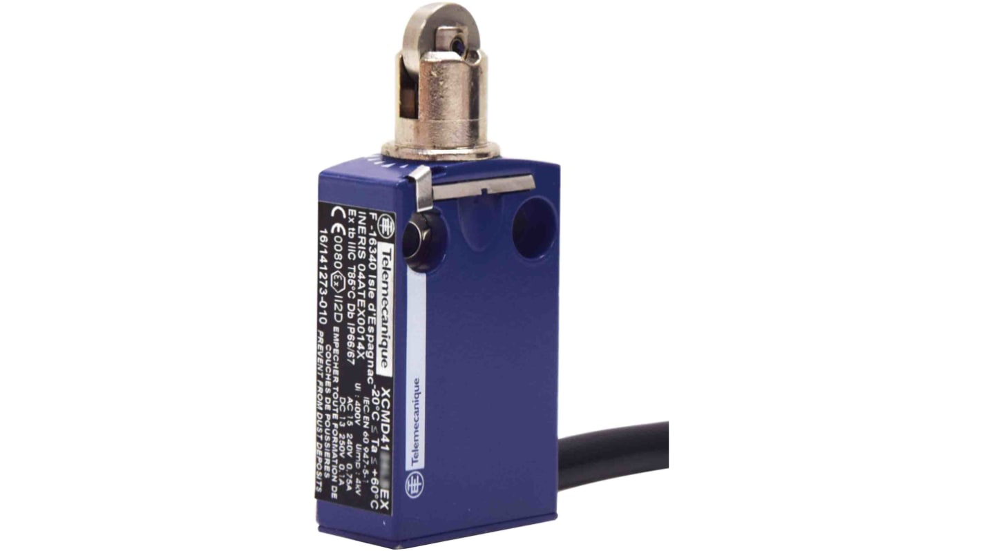 Telemecanique Sensors Roller Limit Switch, 2NO/2NC, IP66, IP67, Metal Housing, 6A Max