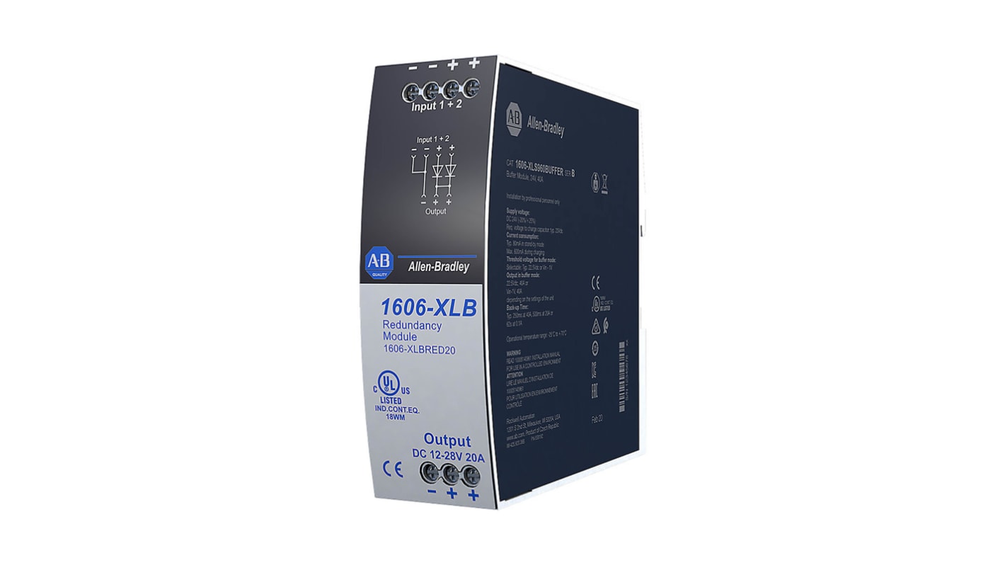 Módulo de redundancia de fuente de alimentación Rockwell Automation 1606-XLERED20 para usar con 1606-XL 1606