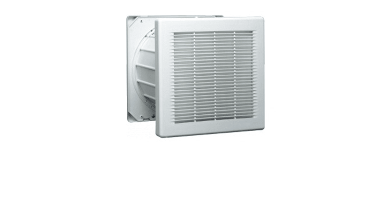 RS PRO Square Wall Mounted, Window Mounted Extractor Fan, 190L/s, 50dB, External 2 Speed