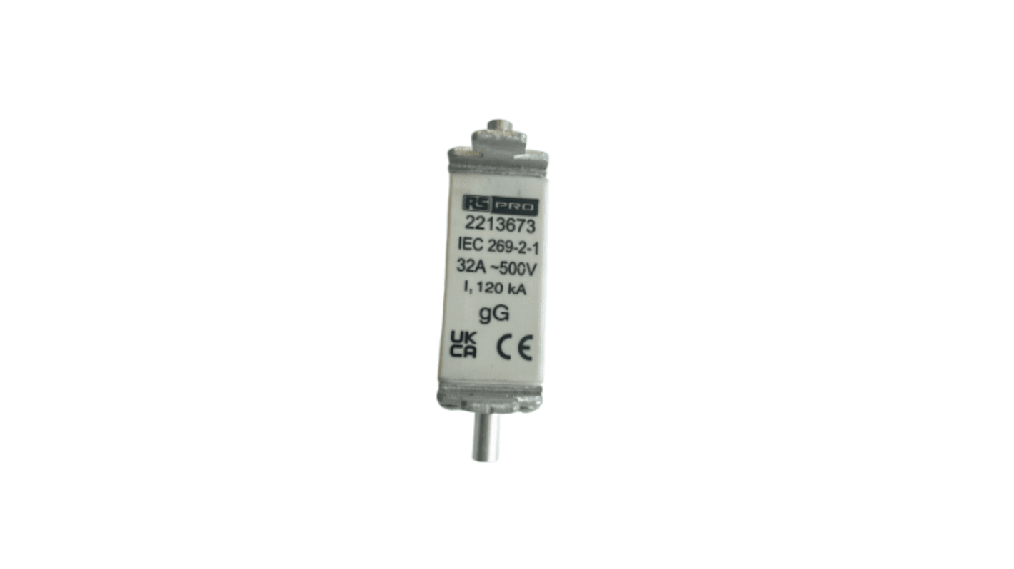 Fusible NH de cuchillas centradas LSPN, NH000, gG, 415V ac, 32A, F, IEC 60269-2