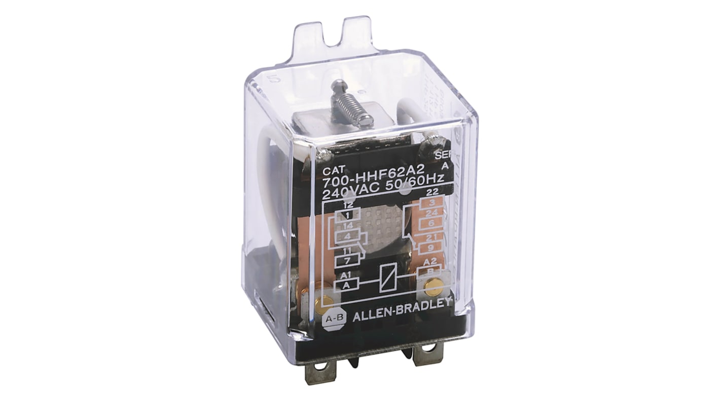 Rockwell Automation Flange Mount Non-Latching Relay, 120V ac Coil, 30A Switching Current, SPST