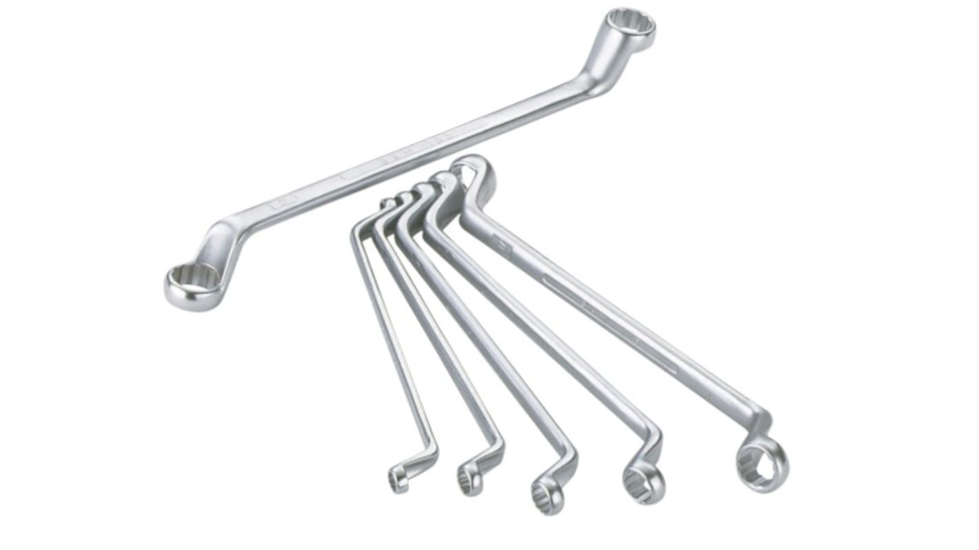 SAM 10-Piece Spanner Set, 6 x 7 → 30 x 32 mm, Chrome Vanadium Steel