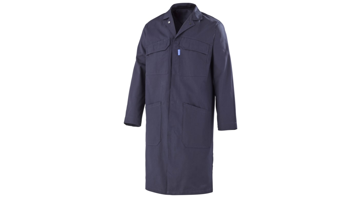 Blouse de travail Cepovett Safety, Homme, Bleu foncé, taille S, Réutilisable, Coton, polyester