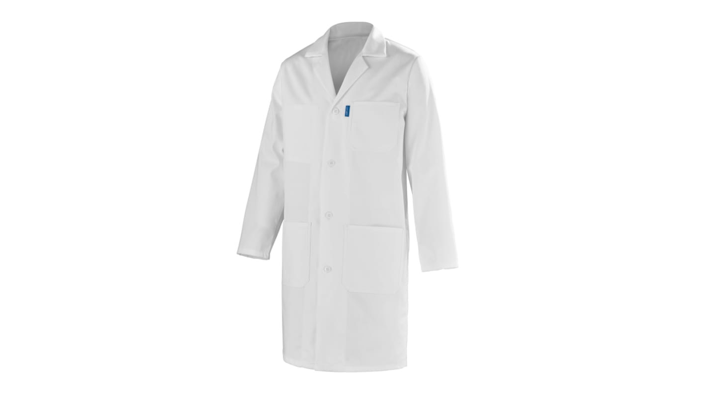 Blouse de laboratoire Cepovett Safety, Mixte, Blanc, taille M, Réutilisable, Coton
