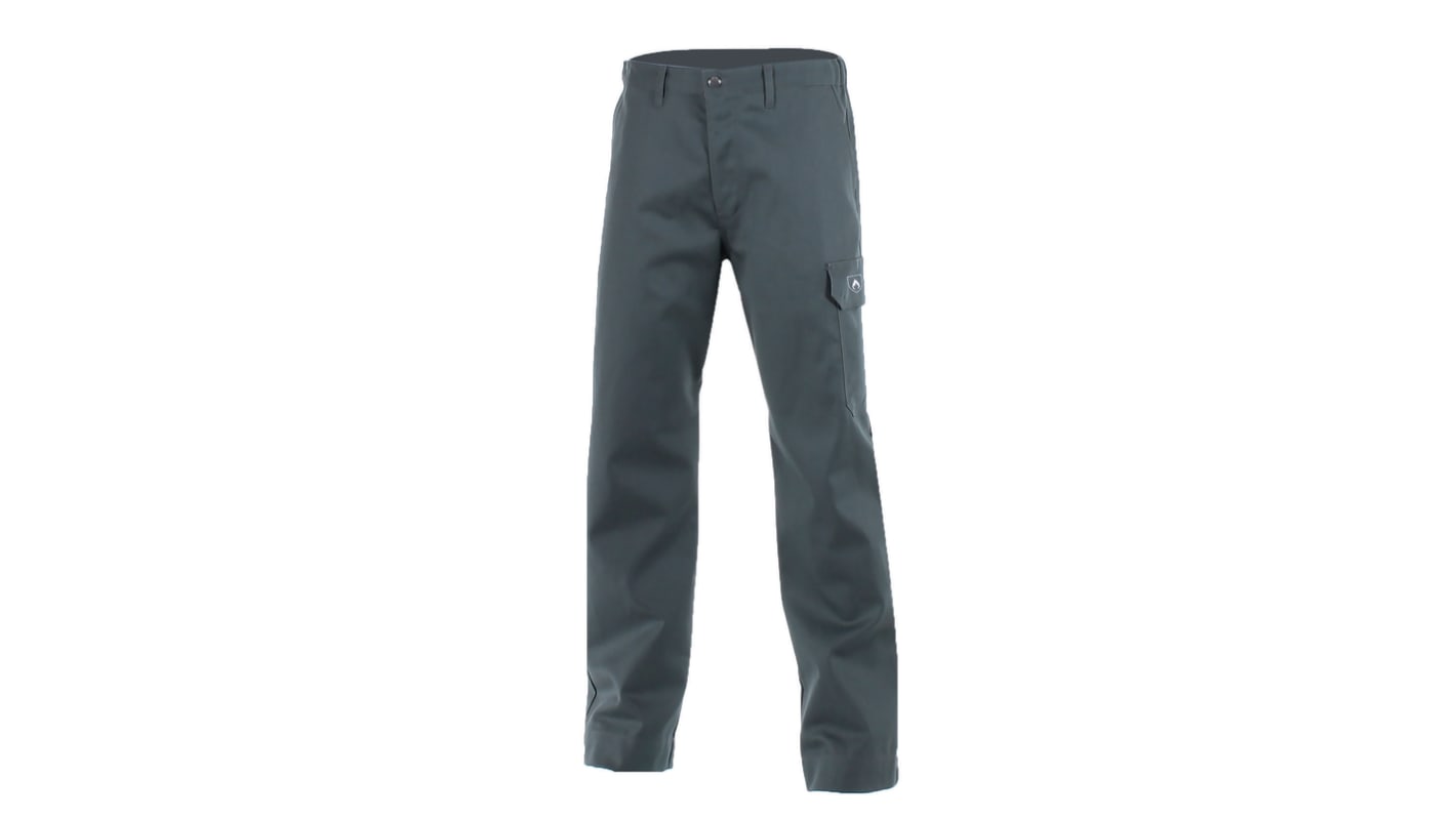 Pantalon de travail Cepovett Safety FLAME RETARDANT, M Homme, GRIS ACIER en Coton, Retardateur de flamme, EN ISO 11611