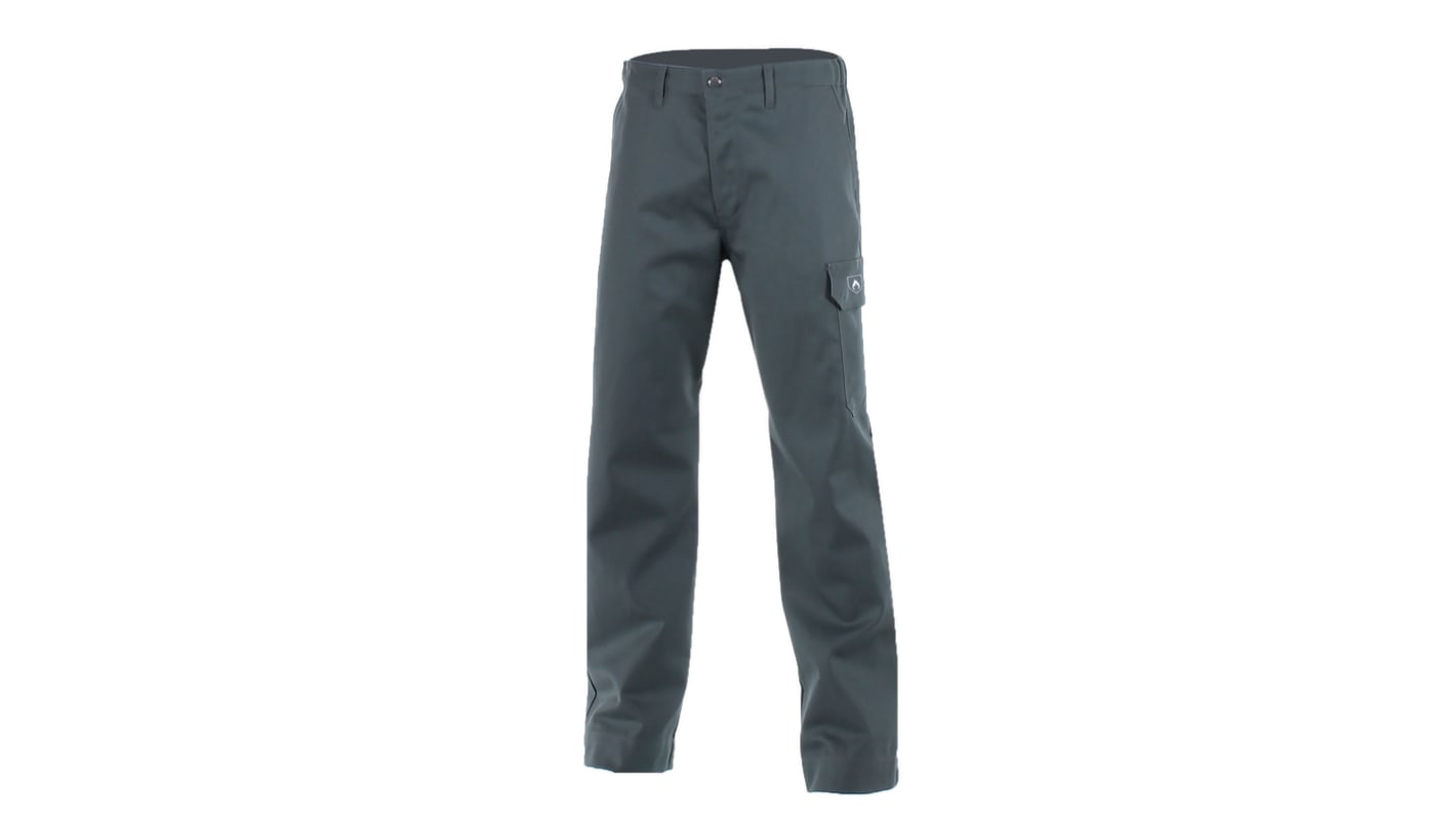 Pantalon de travail Cepovett Safety FLAME RETARDANT, L Homme, GRIS ACIER en Coton, Retardateur de flamme, EN ISO 11611