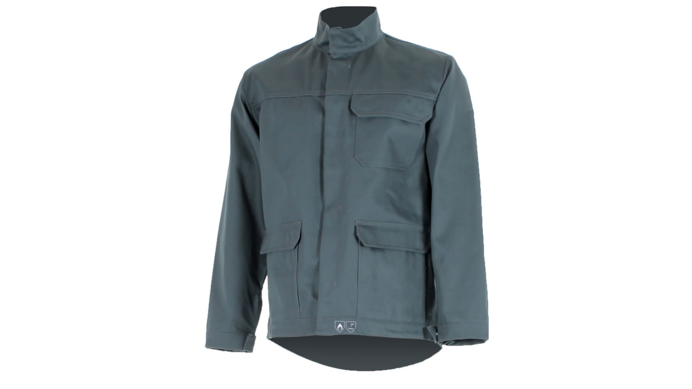 Veste de travail Unisexe Cepovett Safety Flame Retardant, Grise, M, Retardateur de flamme