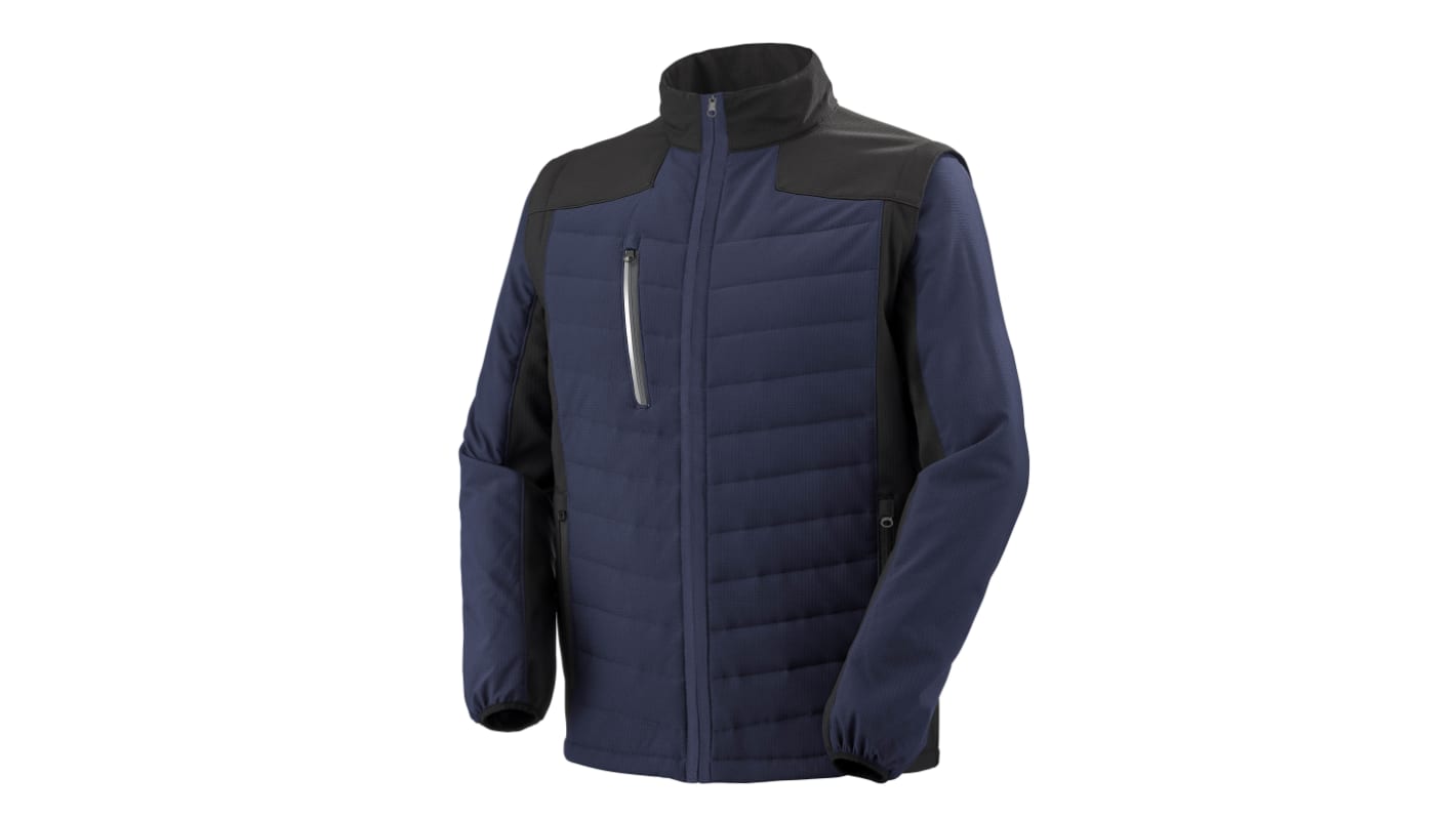 Veste de travail, Manches amovibles Unisexe Cepovett Safety CARPATES, Noir/Bleu marine, 3XL