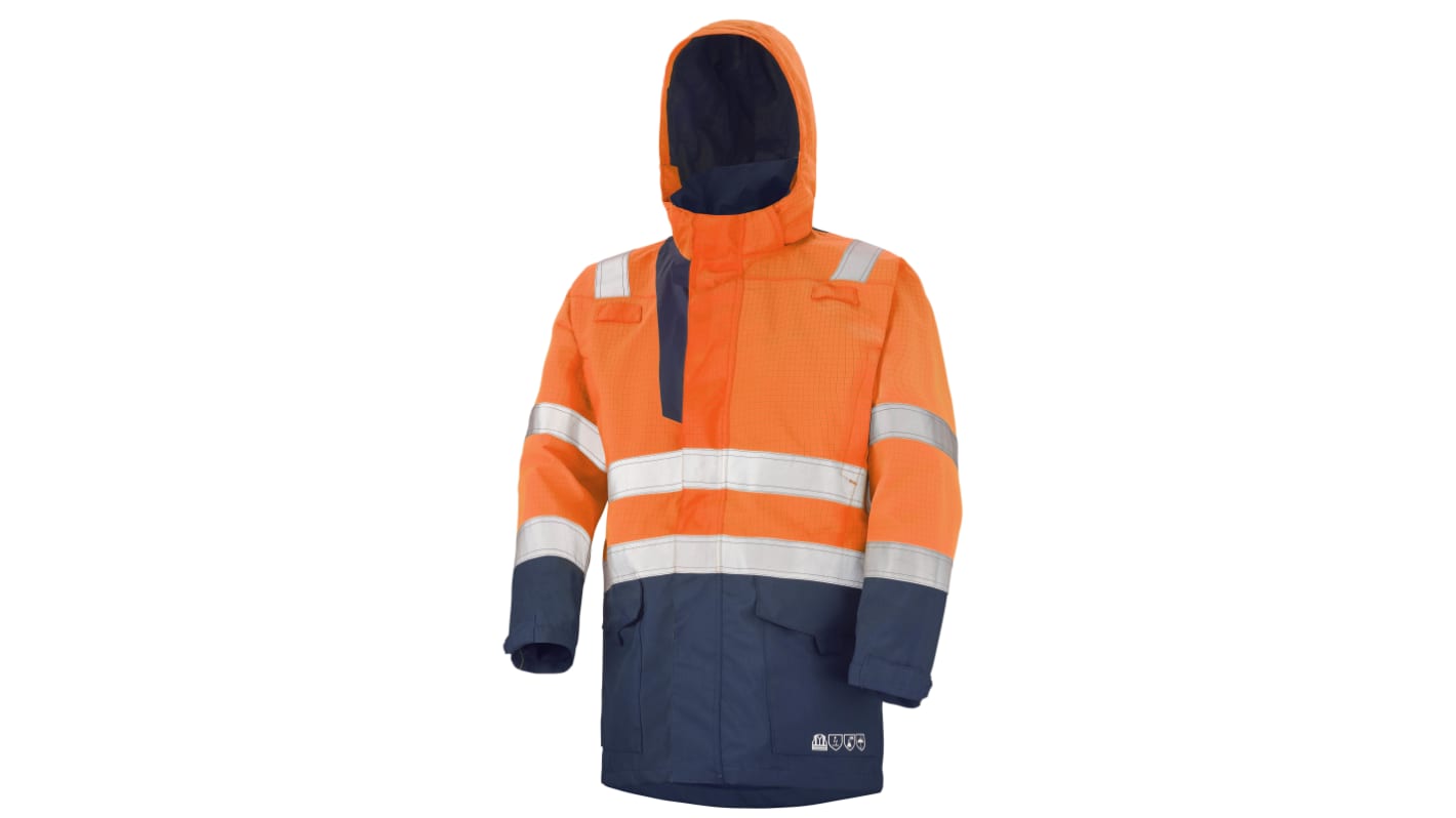 Parka Cepovett Safety Access Haute visibilité, multirisque, Orange/Bleu, taille XXL, Mixte