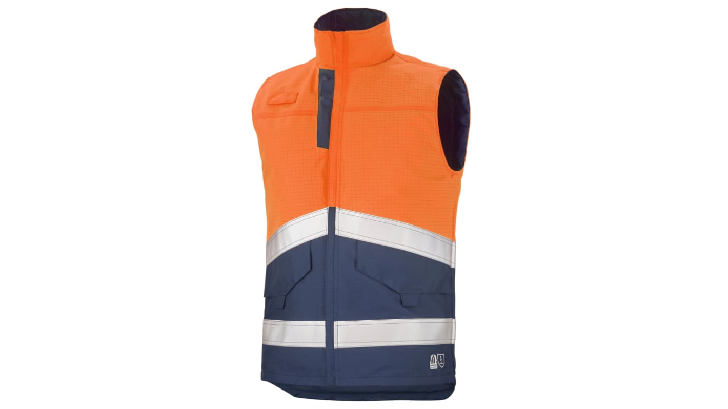 Gilet haute visibilité Cepovett Safety, taille XXL avec fermeture éclair Zip