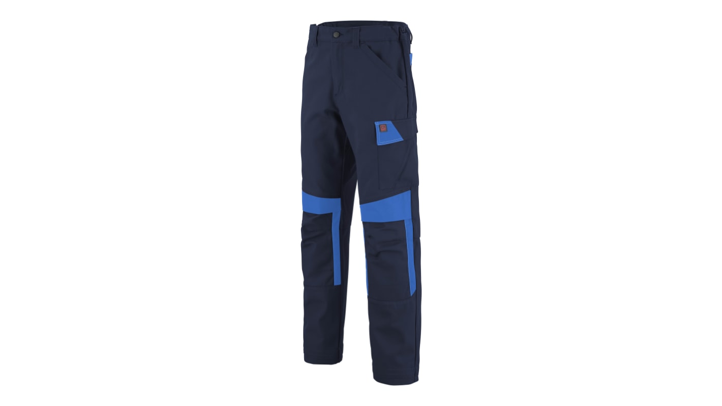 Pantalones de trabajo EN 14404 para Unisex, cintura 44 → 46plg, pierna 32.2plg, Azul marino, Diseño robusto,