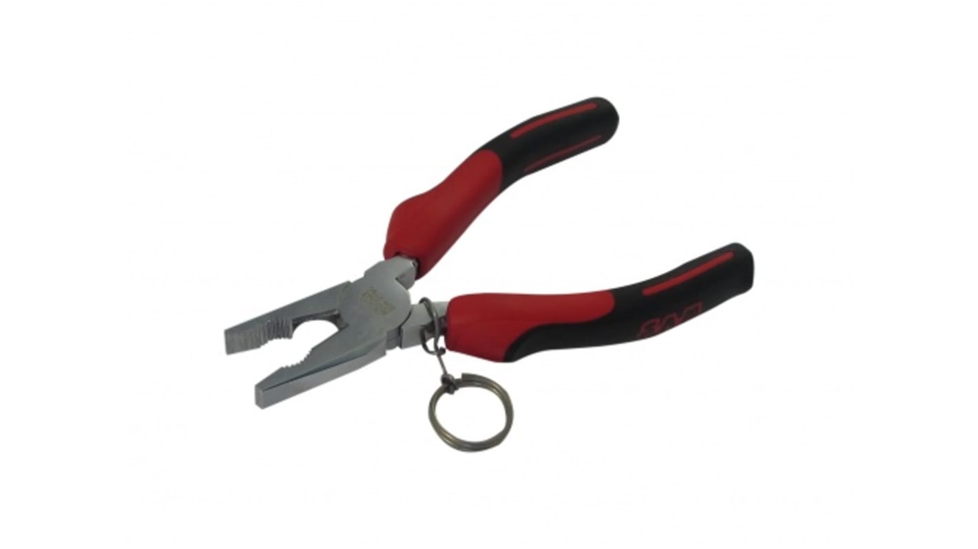 SAM Combination Pliers, 185 mm Overall, Straight Tip, 37mm Jaw