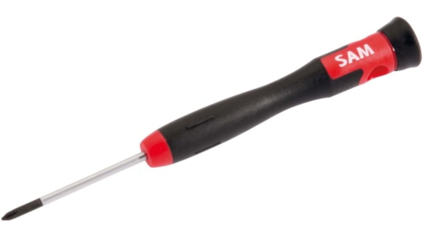 SAM Phillips Precision Screwdriver, 50 mm Blade, 141 mm Overall