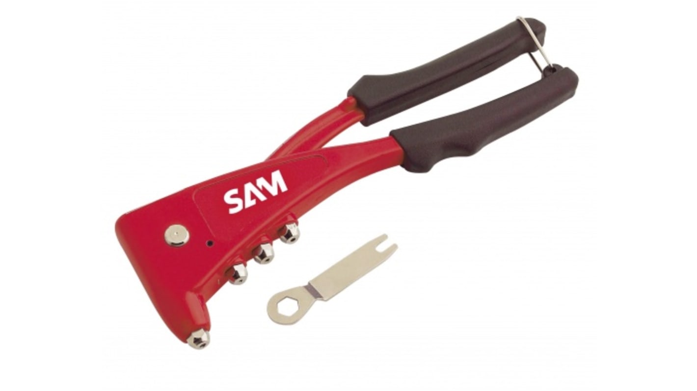 Pinza per rivettatura SAM, per rivetti da 4mm a 5mm