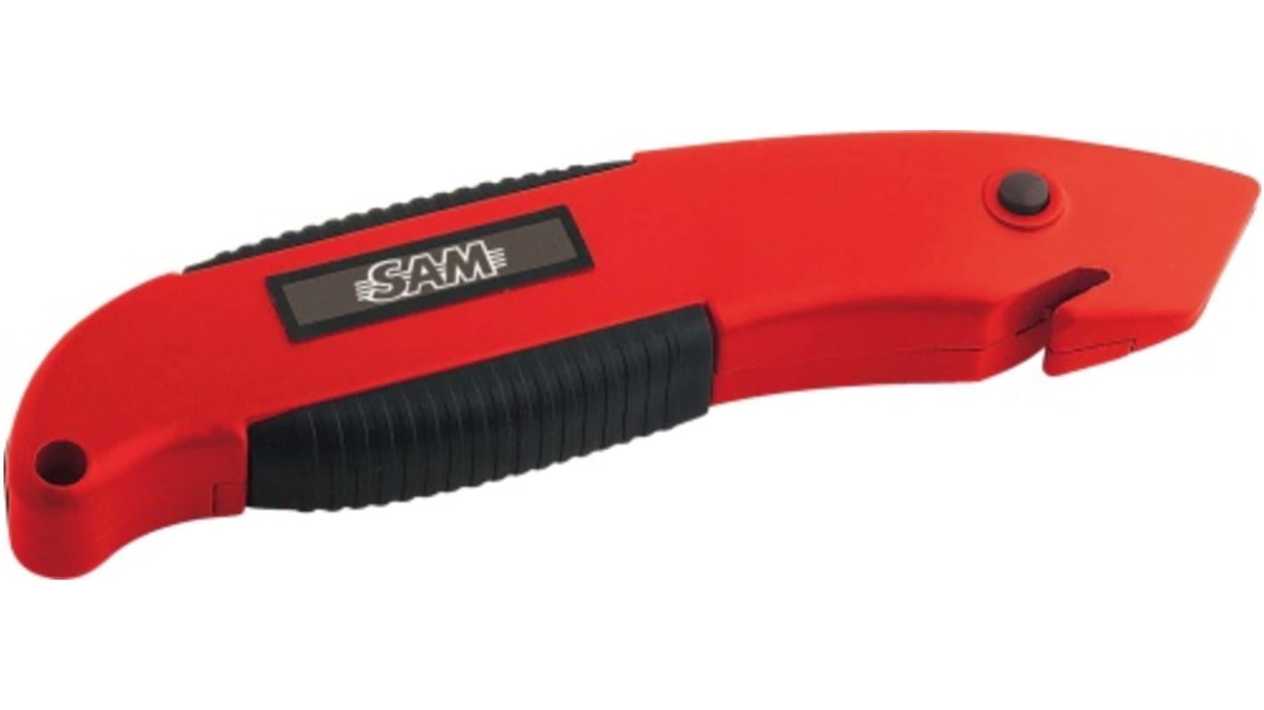 SAM Safety Knife with Straight Blade, Retractable