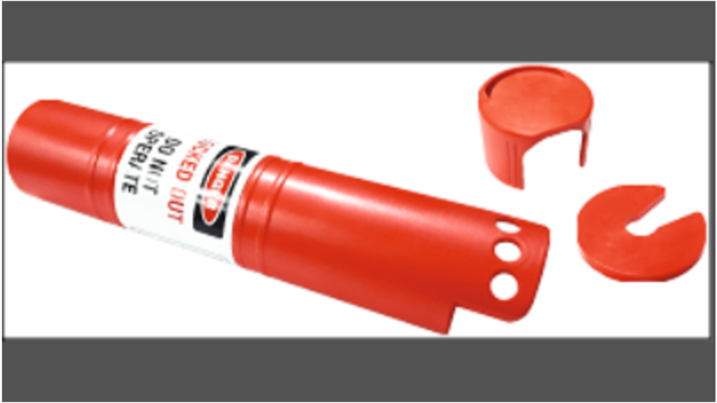 RS PRO Red 1-Lock ABS Plastic Valve Lockout Kit