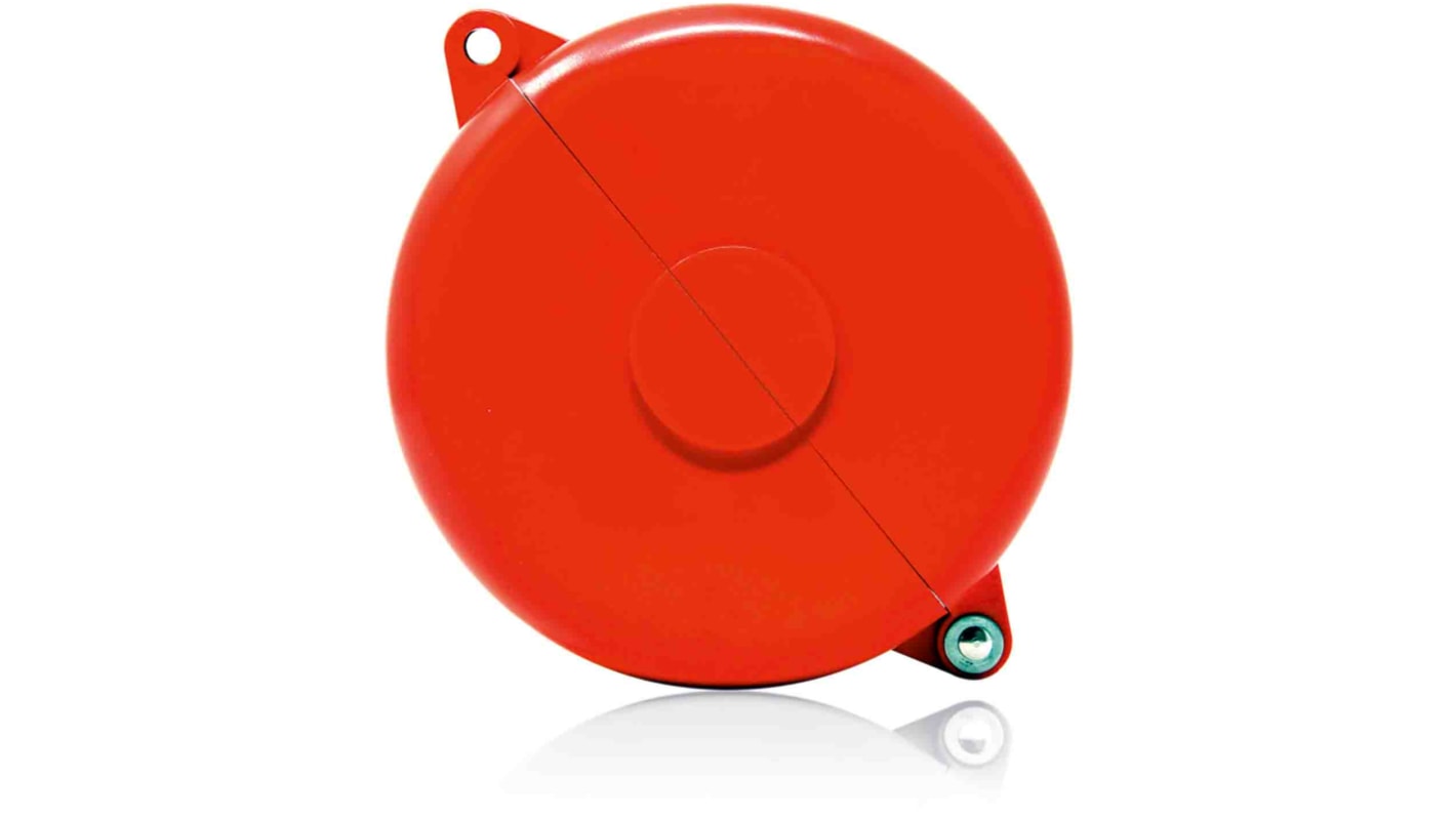 RS PRO Red 1-Lock Polypropylene Gate Valve Lockout, 165mm Attachment